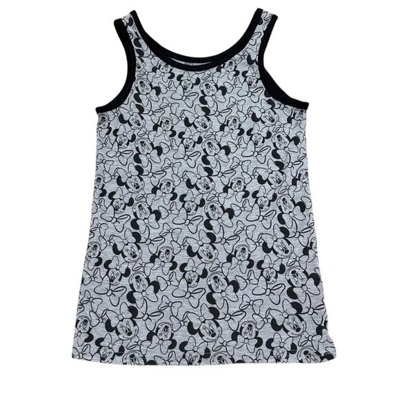 Disney Mickey Mouse Girls Kids Size Medium‎ (7/8) Gray Black Tank Top - NWOT - Picture 1 of 6